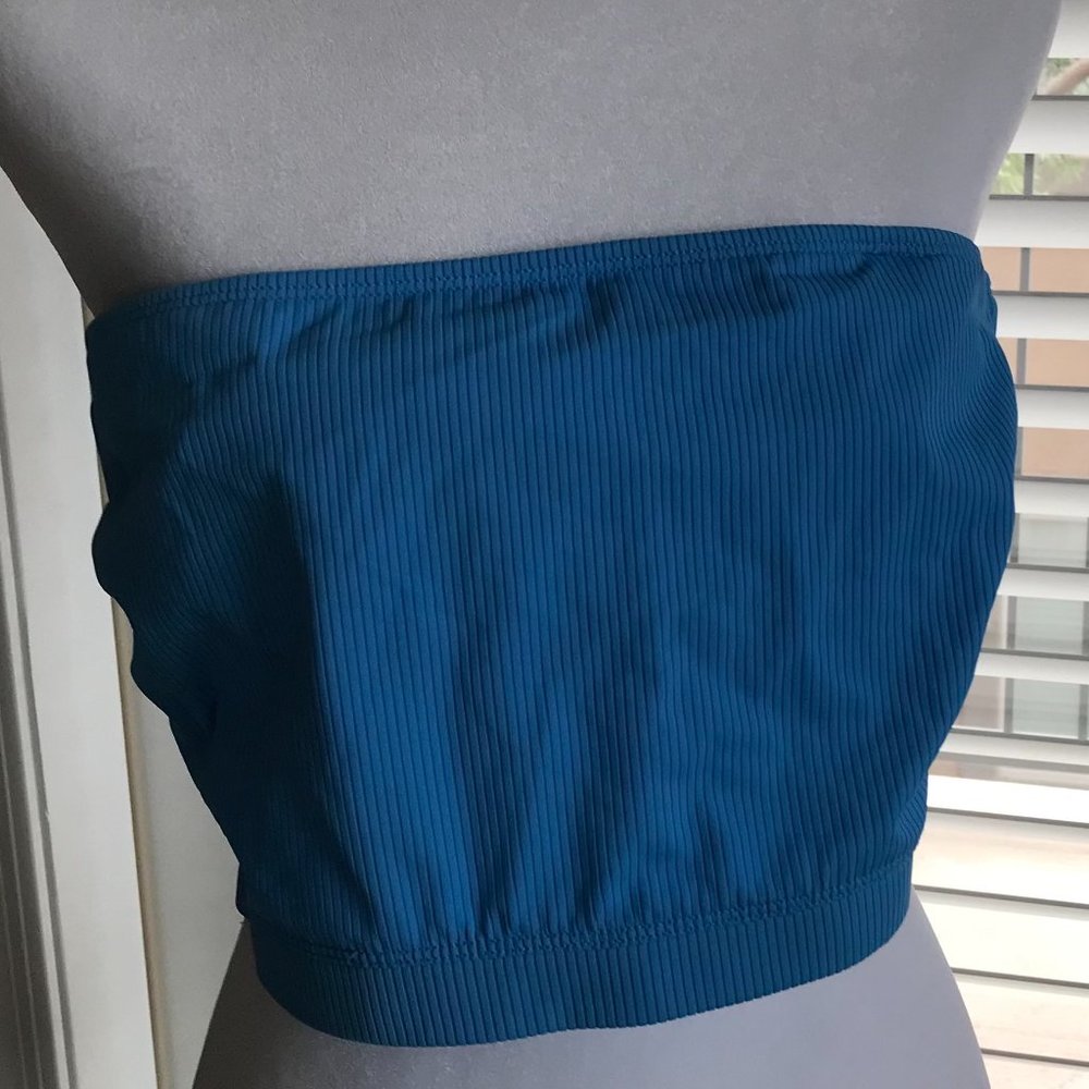 Blue halter top